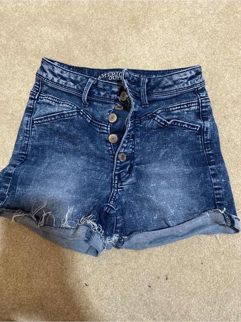 American Eagle Outfitters blue denim shorts size 2